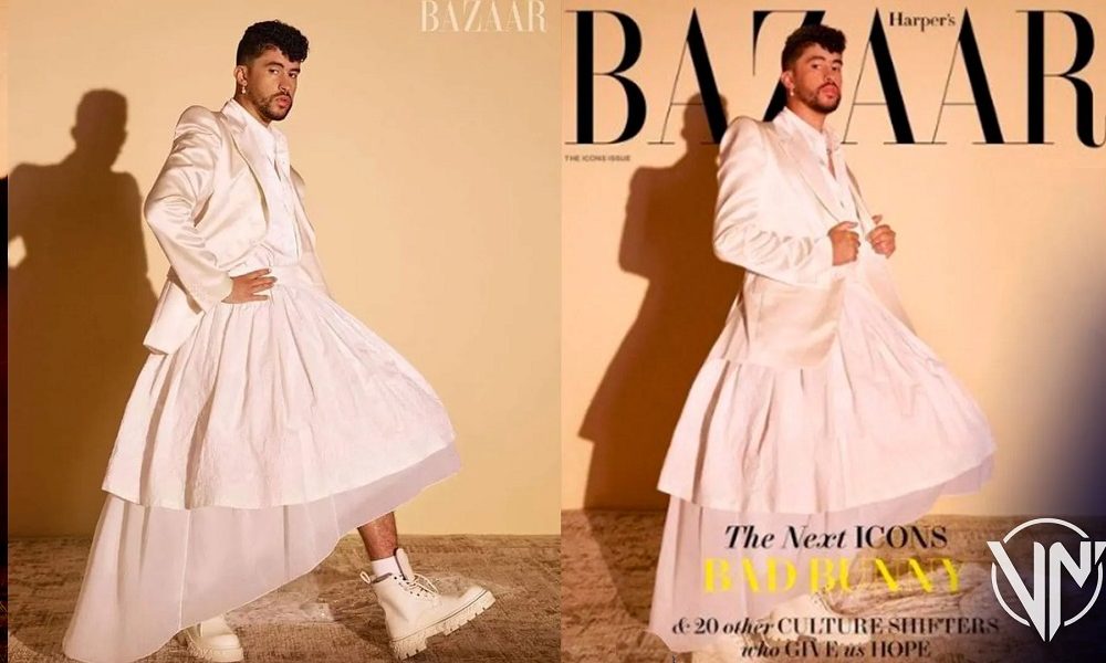 Bad Bunny Se Viste De Novia Para La Revista Harpers Bazaar Las