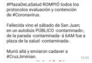 Mensaje covi