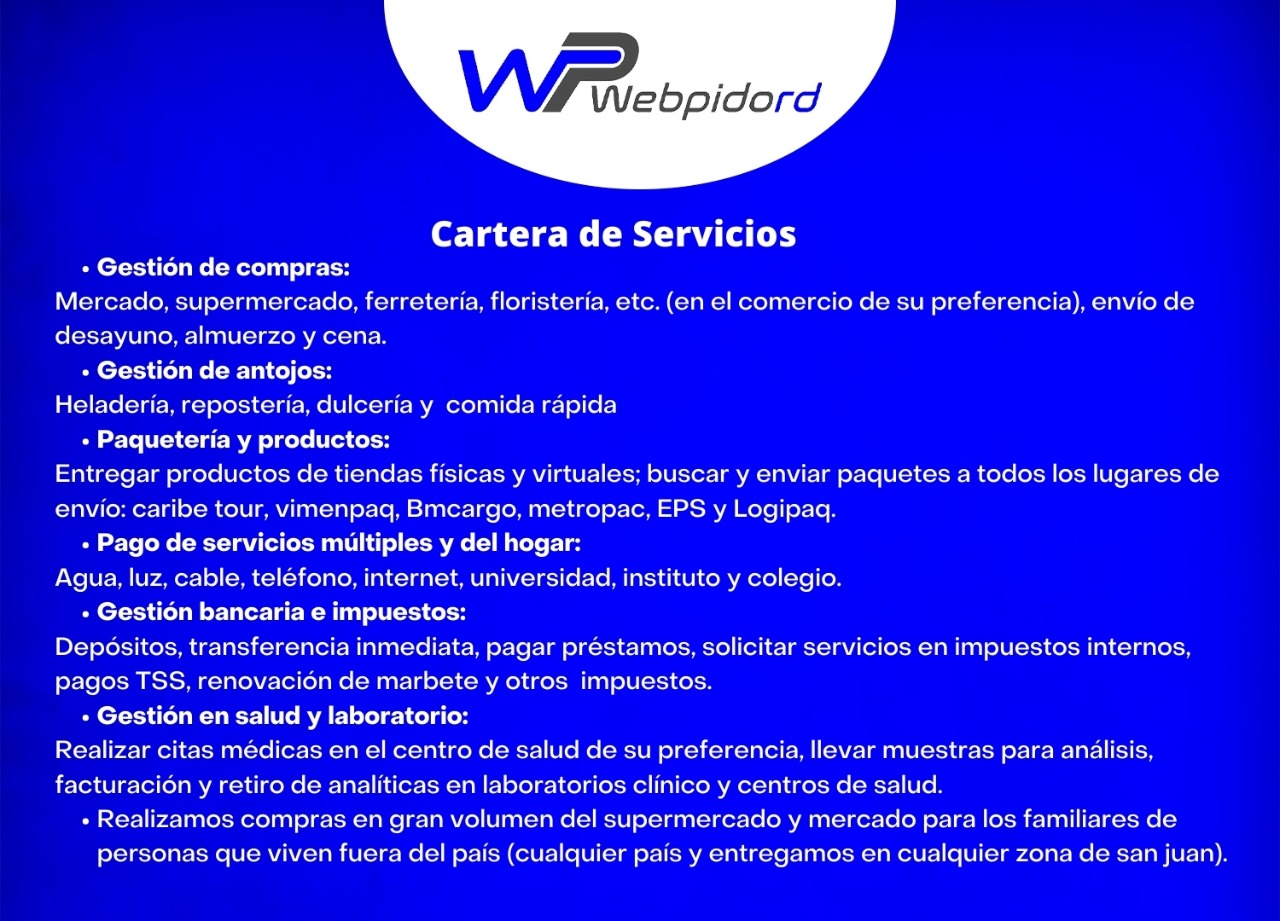 Servicios que ofrece Webpidord