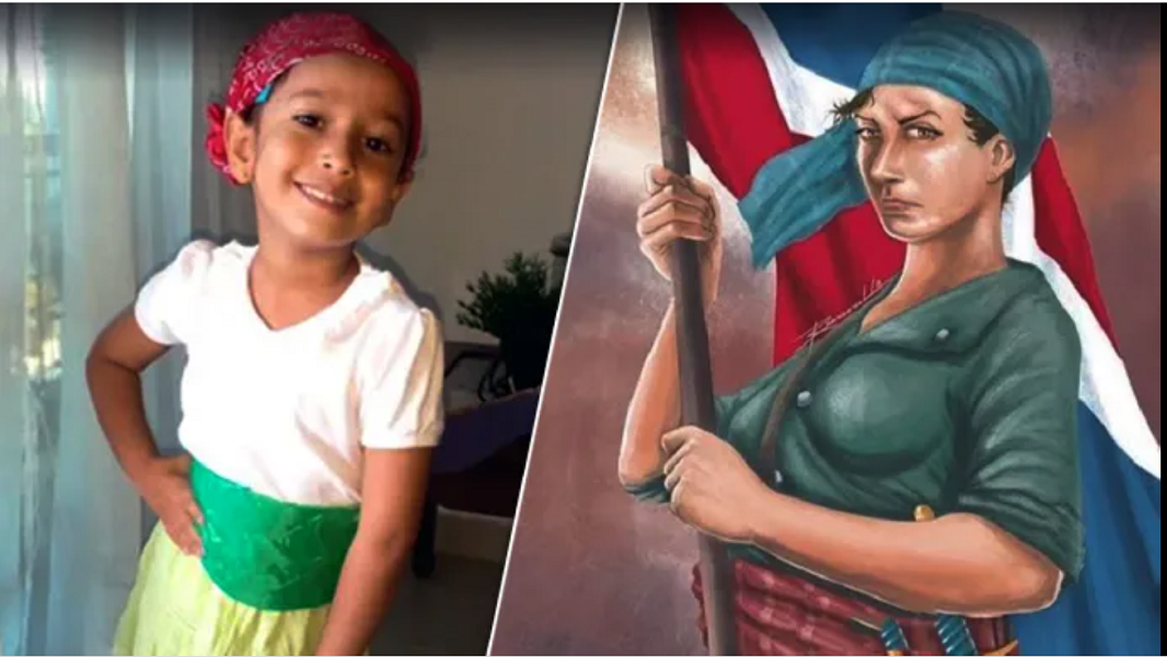 Una niña recrea el heroísmo de Juana Saltitopa Las Calientes del Sur