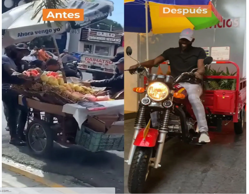 se logró Yunior ya tiene cómo seguir trabajando vendiendo frutas en SDE