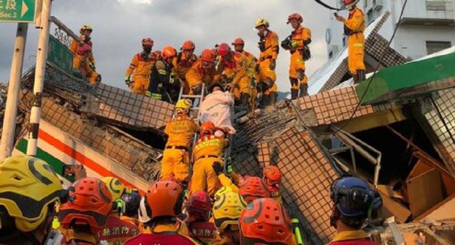 Terremoto de magnitud 6,8 sacude el sureste de Taiwán