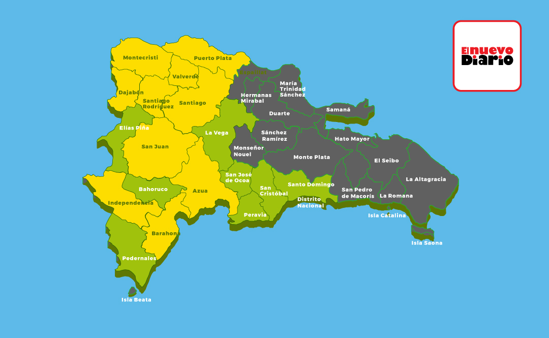 Coe Mantiene 10 Provincias En Alerta Amarilla Y Coloca Nueve En Verde