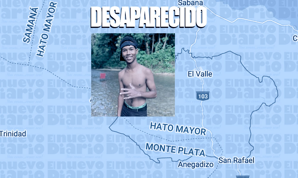 Reportan como desaparecido joven residente en El Valle de Hato Mayor