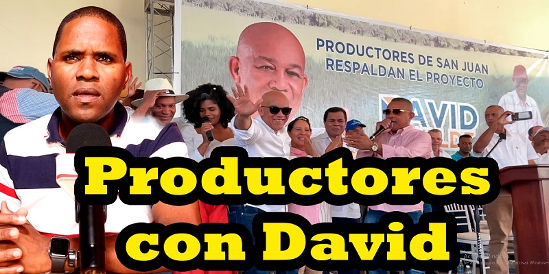 Productores agrícolas dan apoyo a David Herrera para la alcaldía de San Juna de la Maguana