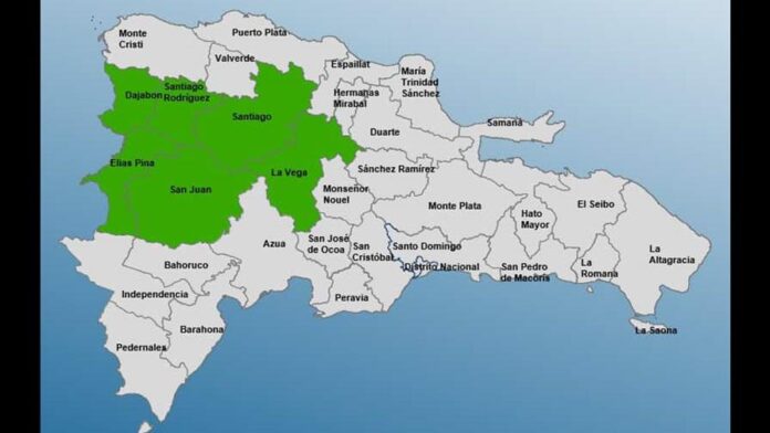 COE emite alerta verde para seis provincias por efectos de vaguada