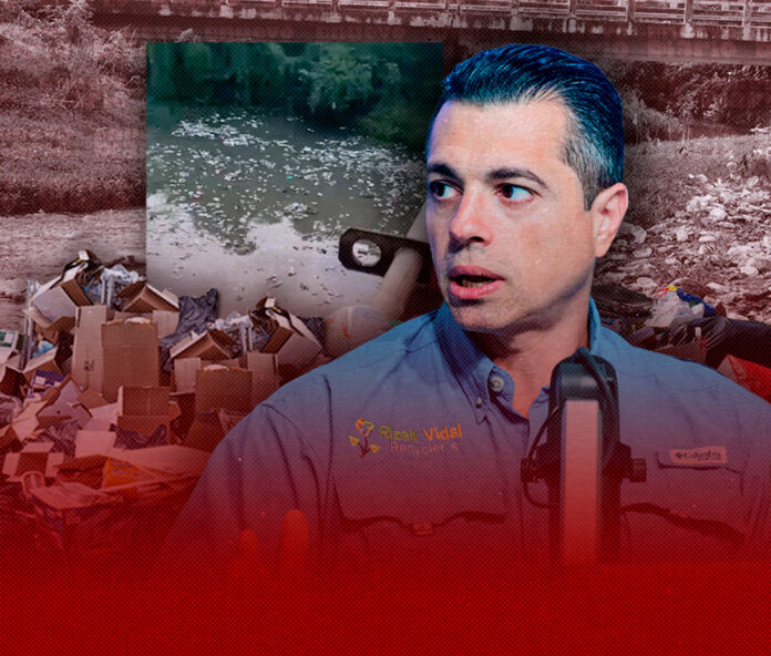 Jorge Rizek denuncia contaminación del río Isabela en el puente Jacinto Peynado